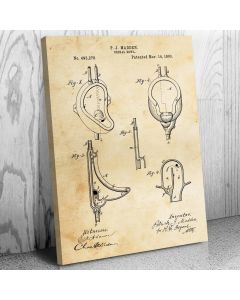Urinal Bowl Patent Canvas Print