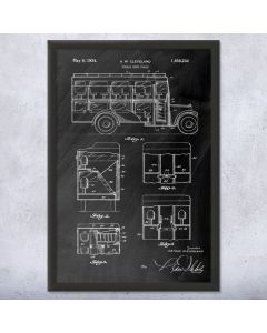 Double Deck Coach Framed Patent Print