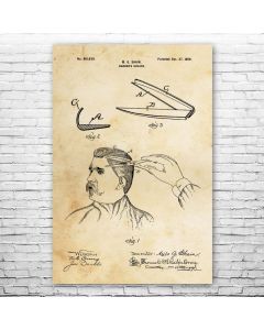 Barbers Shears Poster Print