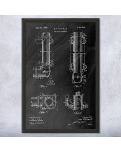 Conveyor Pipe Framed Patent Print
