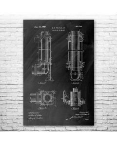 Conveyor Pipe Patent Print Poster