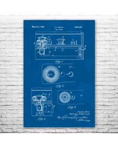 Pinball Bumper Poster Patent Print