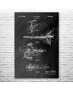 Coin Chute Patent Print Poster