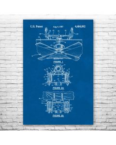 Ceiling Fan Poster Patent Print