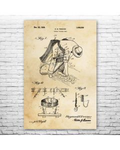 Potato Picking Belt Patent Print Poster