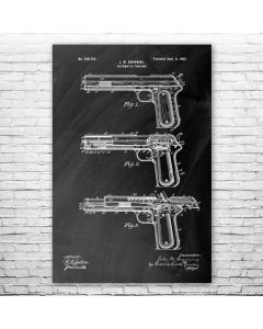 Model 1902 Pistol Patent Print Poster