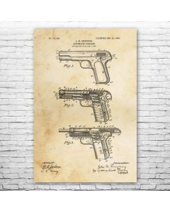Model 1903 Pistol Patent Print Poster