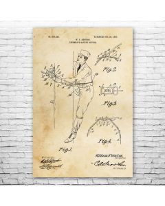 Linemans Safety Harness Patent Print Poster