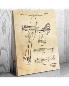 Toy Airplane Patent Canvas Print