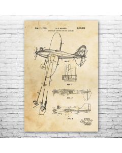 Toy Airplane Patent Print Poster