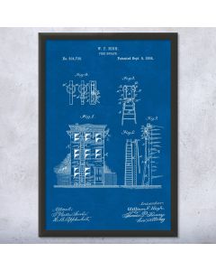 Fire Escape Patent Framed Print