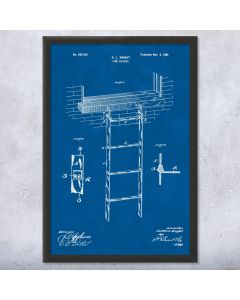 Fire Escape Ladder Patent Framed Print