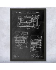 Pan Coffee Roaster Framed Patent Print