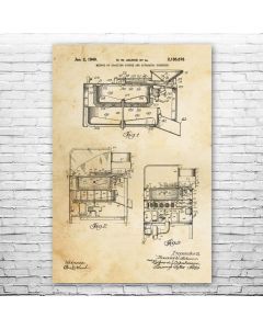 Pan Coffee Roaster Poster Patent Print