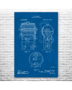 Drum Coffee Roaster Patent Print Poster