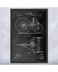 Steam Engine Car Framed Patent Print