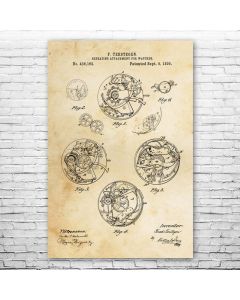 Watch Repeating Mechanism Patent Print Poster