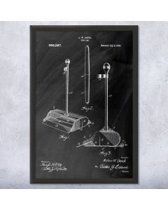 Dustpan & Handle Patent Framed Print