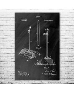 Dustpan & Handle Poster Patent Print