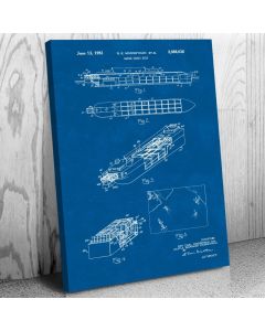 Cargo Ship Patent Canvas Print