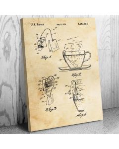 Tea Bag Patent Canvas Print