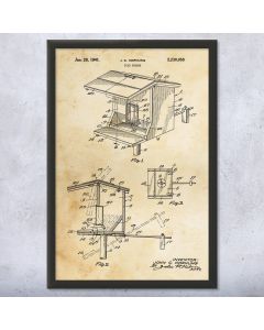 Bird Feeder Patent Framed Print