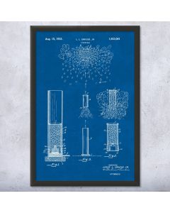 Fireworks Patent Framed Print