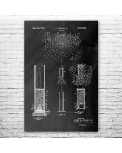 Fireworks Poster Patent Print