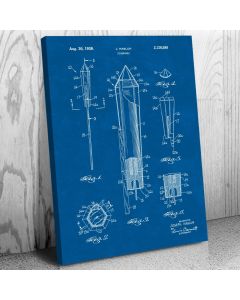 Sky Rocket Patent Canvas Print