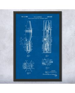Mortar Shell Patent Framed Print
