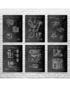 HVAC Patent Posters Set of 6