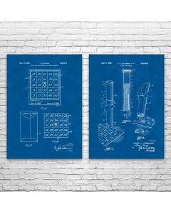 Bingo Patent Prints Set of 2