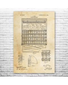 Voting Machine Poster Patent Print