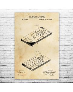 Sales Ledger Poster Patent Print