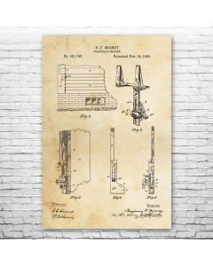 House Siding Patent Print Poster