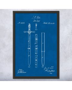 Dress Sword Patent Framed Print