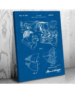 Film Clapperboard Patent Canvas Print