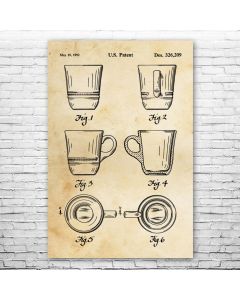 Espresso Cup Poster Patent Print