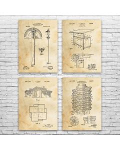 Architect Patent Posters Set of 4