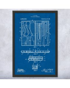 Automotive Tool Box Patent Framed Print