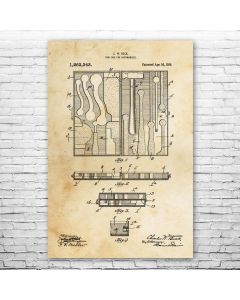 Automotive Tool Box Patent Print Poster