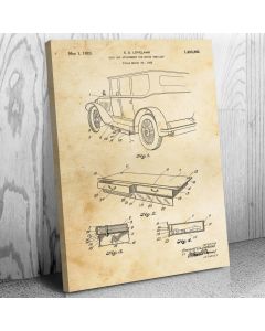 Car Tool Box Patent Canvas Print