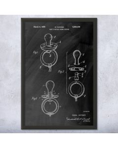 Baby Pacifier Patent Print