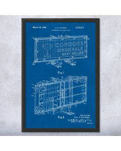 Flip Billboard Patent Framed Print