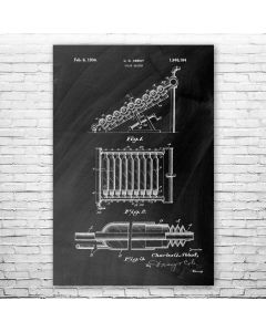 Solar Heater Poster Patent Print