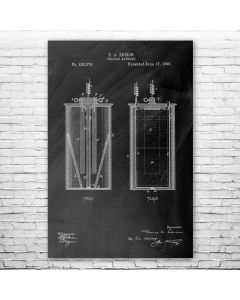 Thomas Edison Voltaic Battery Poster Print