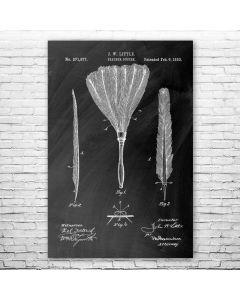 Feather Duster Patent Print Poster