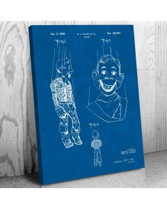 Howdy Doody Puppet Patent Canvas Print