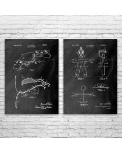 Puppet Patent Prints Set of 2