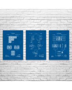 Postage Stamp Posters Set of 3